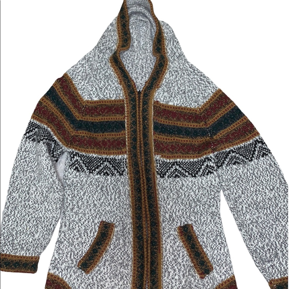 Tribal Pattern Jacket ZipUp With Pockets